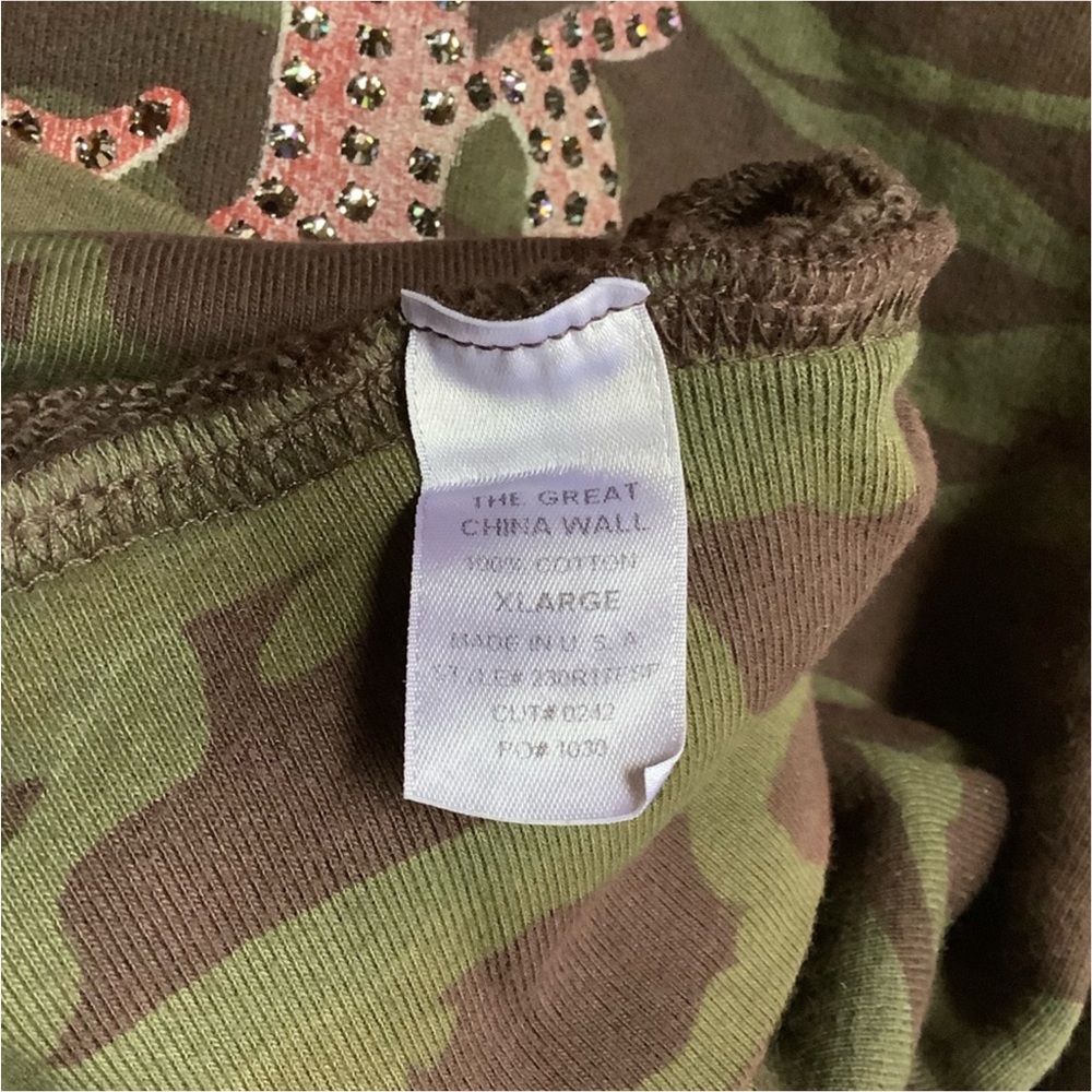 The Great China Wall Hoodie Embellished Skulls Crosses With Swarovski Crystals - Picture 4 of 7